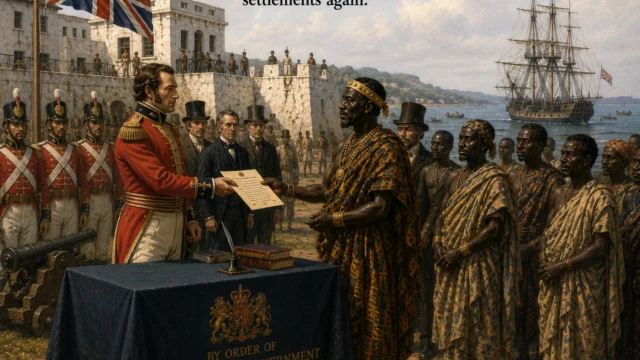British Government Reclaims Gold Coast Settlements (1843)